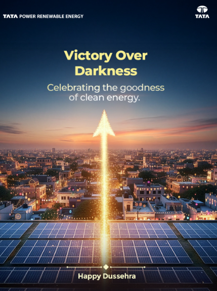 Tata Power Renewable Energy Dussehra creative — Victory Over Darkness