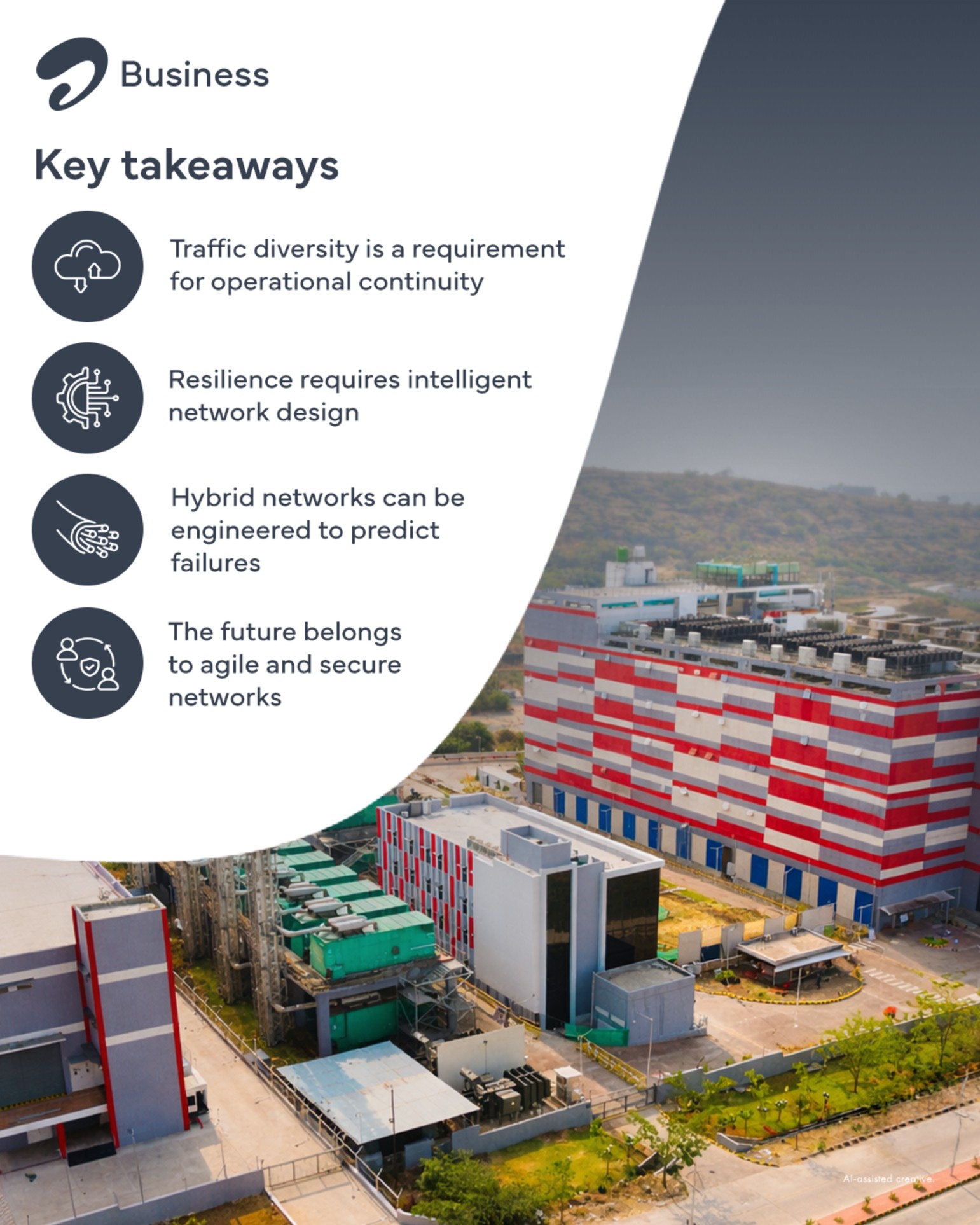 Airtel Business carousel — key takeaways on network resilience and hybrid architecture